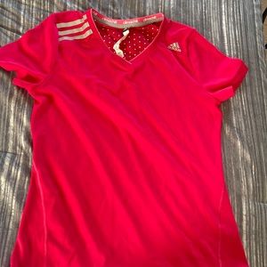 Adidas clima chill workout hot pink top